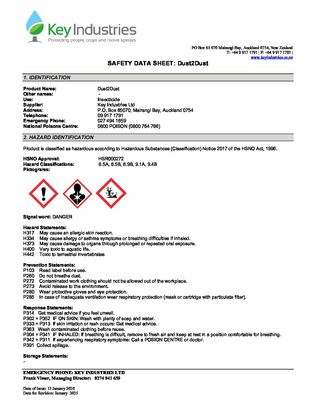 Safety Data Sheets Pestproof